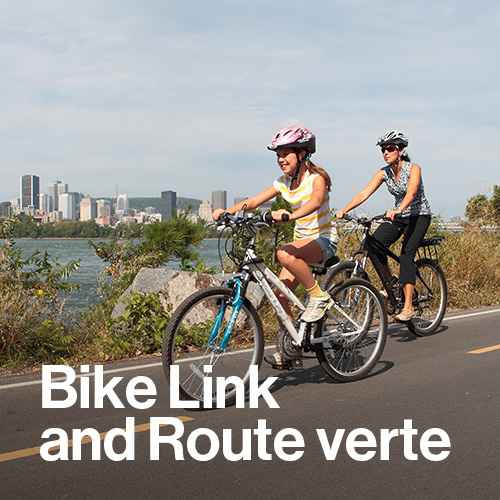 Bike link and Route verte